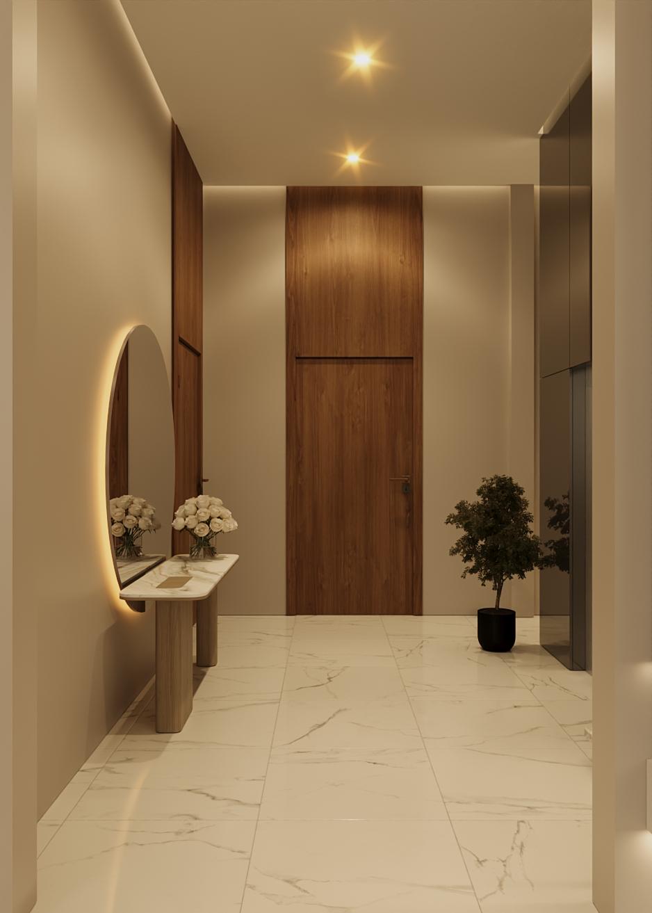 Fox Hills Apartment — Entrance Hallway